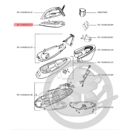 Base de poignée + semelle système vapeur Calor FS-9100026127