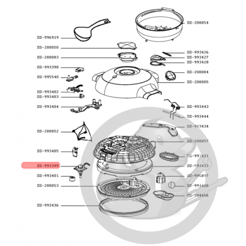 Sonde couvercle cookeo Moulinex SS-993399 - Coin Pièces