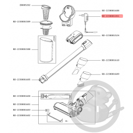 Suceur embout étroit noir aspirateur X-pert Rowenta RS-2230001610