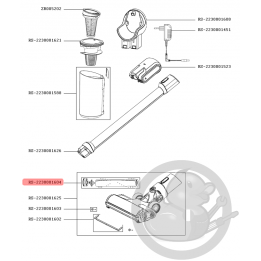 Electro-brosse aspirateur X-pert Rowenta RS-2230001604