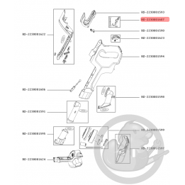 Carte électronique/ interrupteur aspirateur X-pert Rowenta RS-2230001607