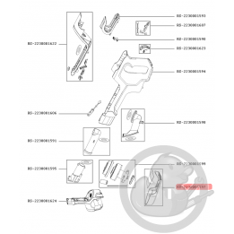 Socle gris + mousse aspirateur X-pert Rowenta RS-2230001597