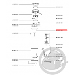 Bloc moteur + couteau Blender Easy Soup Moulinex MS-650386