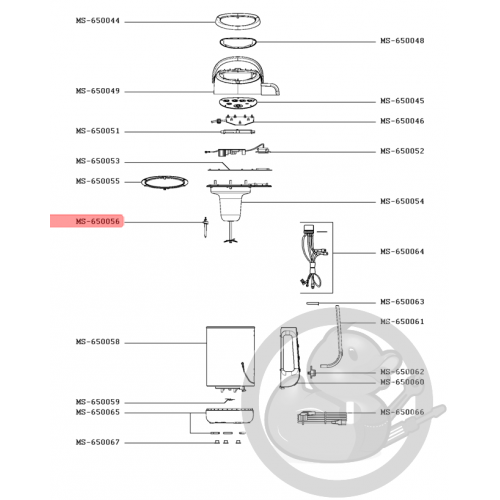 Sonde + joint Blender Easy Soup Moulinex MS-650056