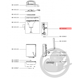 Connecteur + fusible + joint + faisceau Blender Easy Soup Moulinex MS-650268