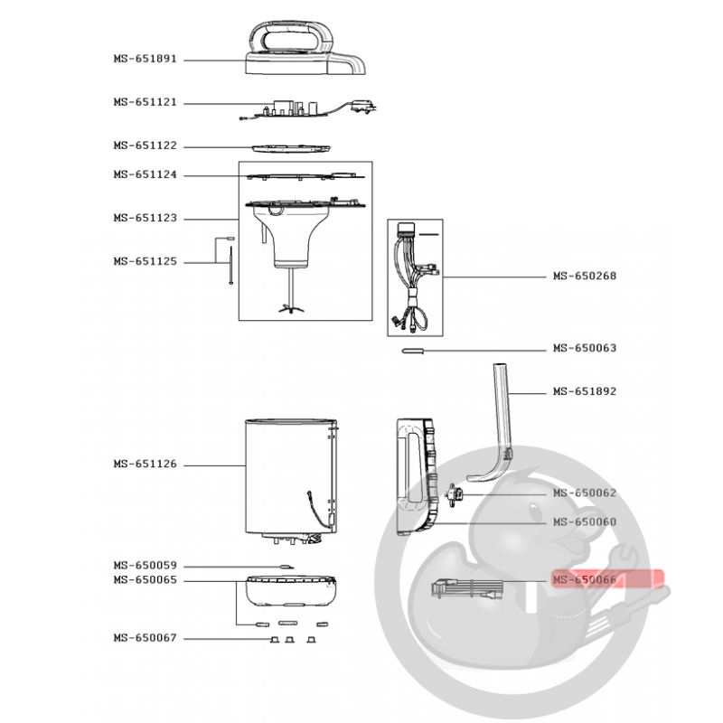 Cordon Blender Easy Soup Moulinex MS-650066 - Coin Pièces