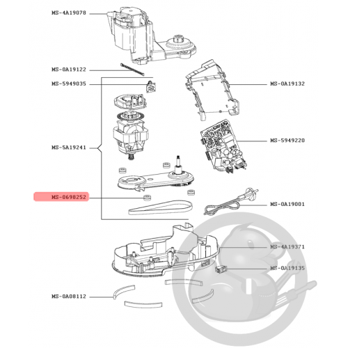 Amortisseur robot companion Moulinex MS-0698252