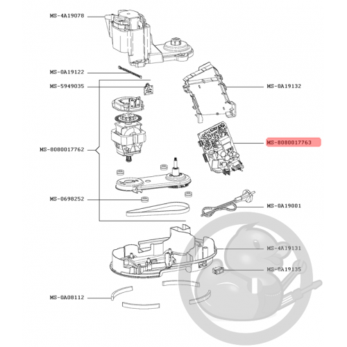 Carte électronique puissance robot companion Moulinex MS-8080017763