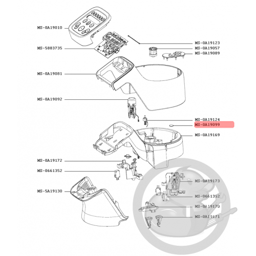 Patin autocollant robot companion Moulinex MS-0A19099