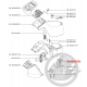 Levier sécurité + ressort + support robot companion Moulinex MS-0A19369