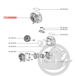 Bloc moteur aspirateur silence force extreme Rowenta RS-RT3526