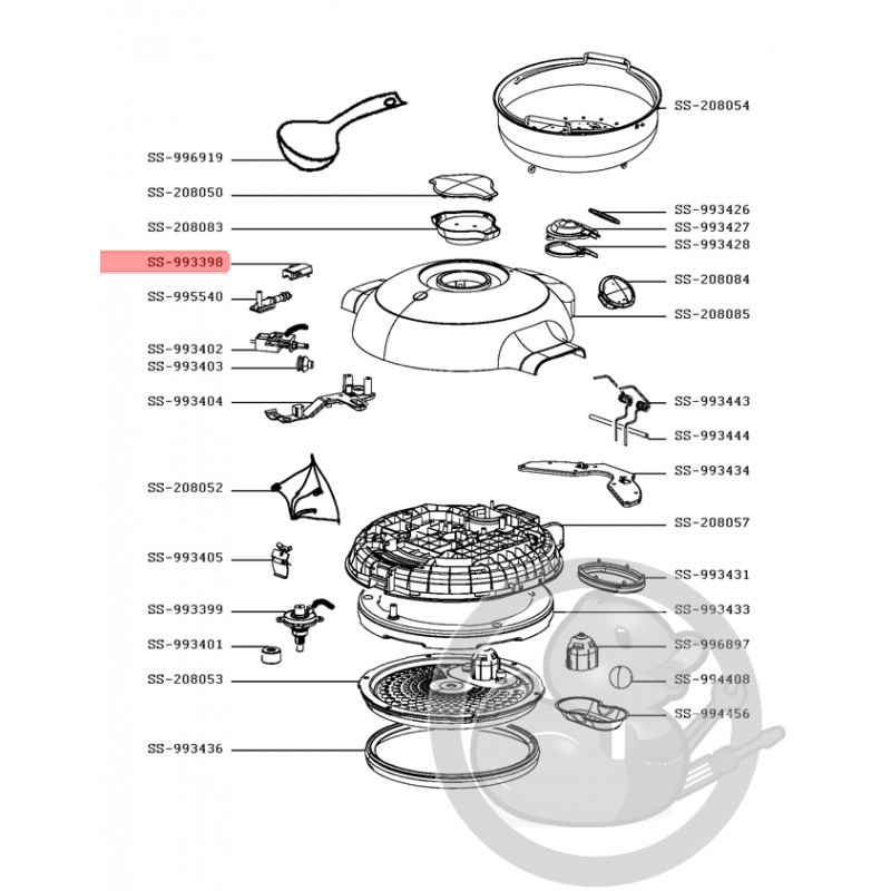 Support capteur Cookeo Moulinex SS-993398 - Coin Pièces