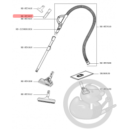 Suceur étroit noir aspirateur Rowenta RS-RT3837