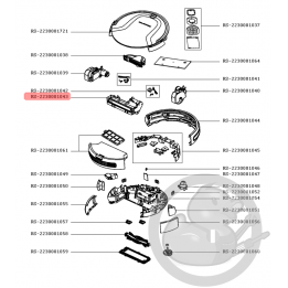 Moteur + support brosse aspirateur Rowenta RS-2230001043