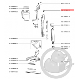 Interrupteur blanc nettoyeur vapeur clean&steam Rowenta RS-RT900695