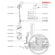 Poignée blanche nettoyeur vapeur clean&steam Rowenta RS-RT900613