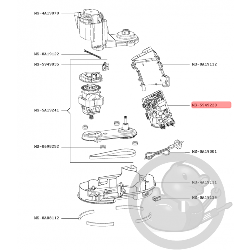 Carte électronique de puissance robot companion Moulinex MS-5949220