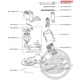 Câblage l290mm robot companion Moulinex MS-8030001434