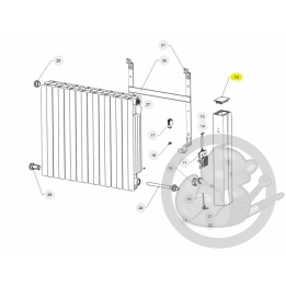 Commande digitale prog 27 radiateur Atlantic Thermor 088960