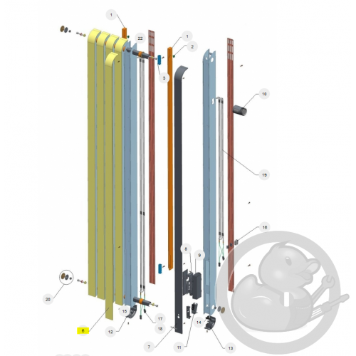 Façade alu simple radiateur Atlantic Thermor 097746