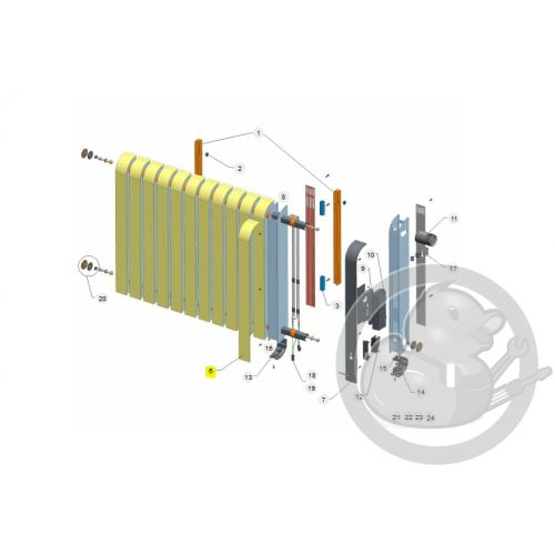 Façade alu simple radiateur Atlantic Thermor 097744