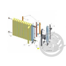 Façade alu avec fenêtre détection radiateur Atlantic Thermor 097745