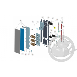 Slider complet sans commande digitale radiateur Atlantic Thermor 091918