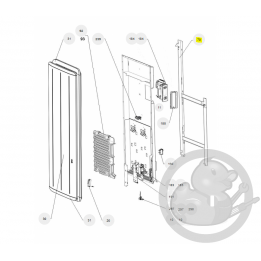 Support mural V 1000W radiateur Atlantic Thermor 098318