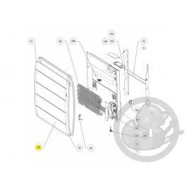 Façade equateur H 1000W gris radiateur Atlantic Thermor 097720