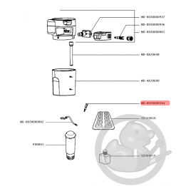 Clef machine expresso arabica latte Krups MS-8030000244