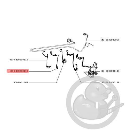 Faisceau interrupteur machine expresso Krups MS-8030000118