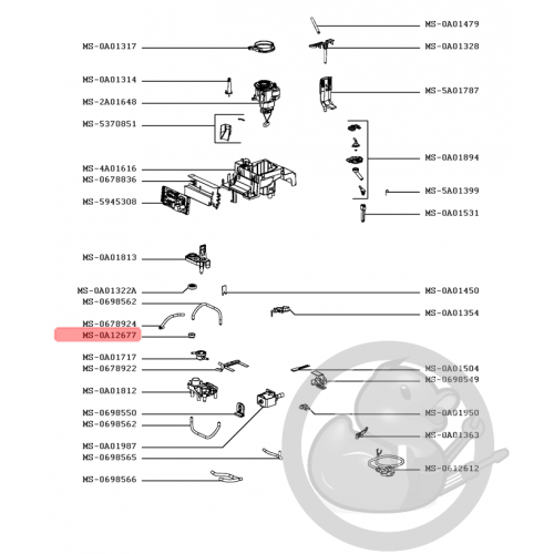 Crepine réservoir machine expresso Krups MS-0A12677