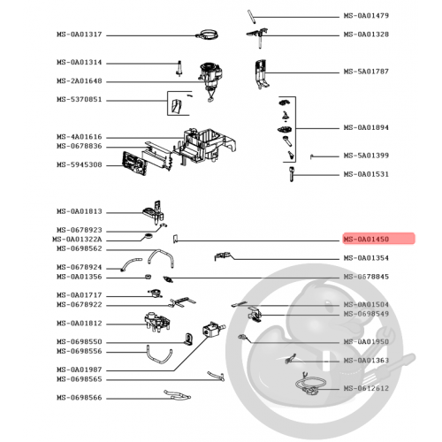 Capteur réservoir machine expresso Krups MS-0A01450