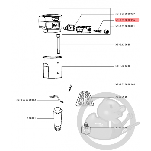 Axe machine expresso Krups MS-8030000936