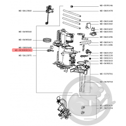 Levier interrupteur machine expresso Krups MS-8030000241