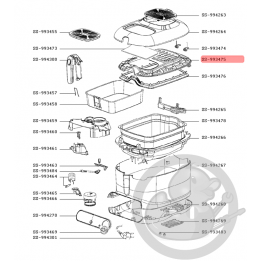 Couvercle inférieur friteuse super uno Moulinex SS-993475