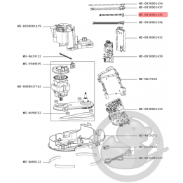 Faisceau fil*4.L250 mm robot companion Moulinex MS-8030001435