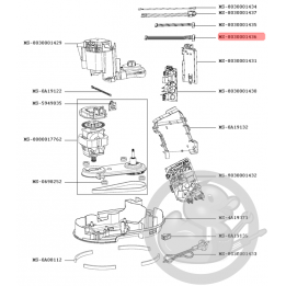 Faisceau fil*8.L405 mm robot companion Moulinex MS-8030001436