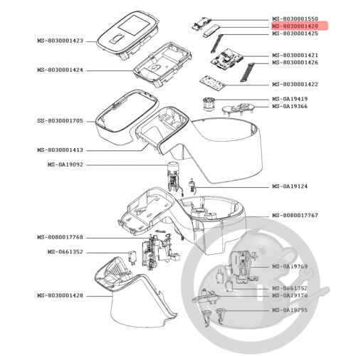 Carte électronique wifi robot companion Moulinex MS-8030001420