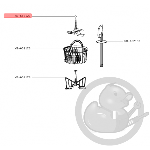 Pale noire robot clickchef Moulinex MS-652127