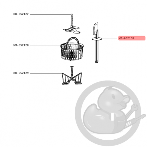 Spatule noire robot clickchef Moulinex MS-652130